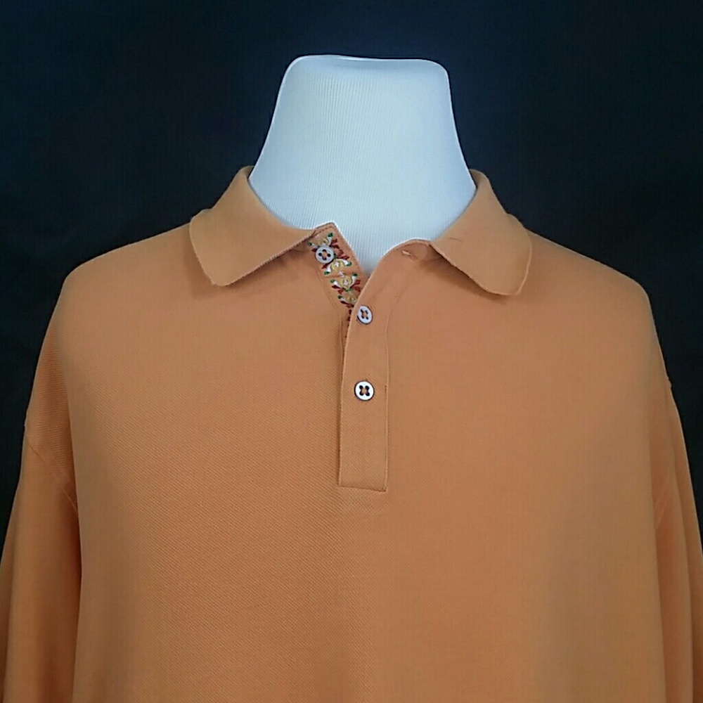 Thomas Dean Men's 3XL Polo Orange Shirt